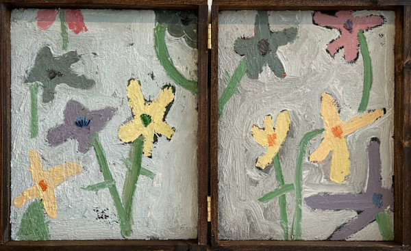 Floral on White by andrew alba