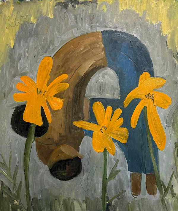 Two in the Cempasuchil by andrew alba