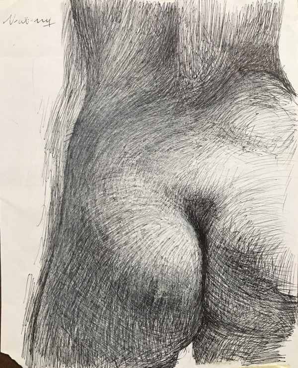 Eve Study Left Butt Cheek by Michael Newberry