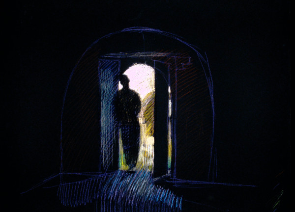 Thodoris, 1995, pastel, 19x25". by Michael Newberry