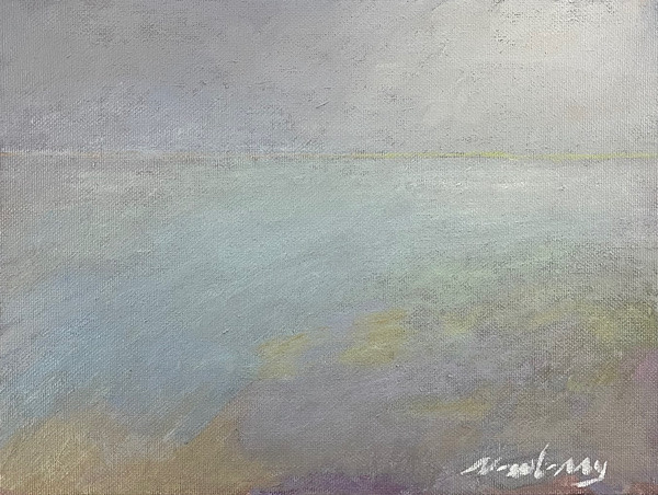 Harmony in Gray, Picnic Island by Michael Newberry