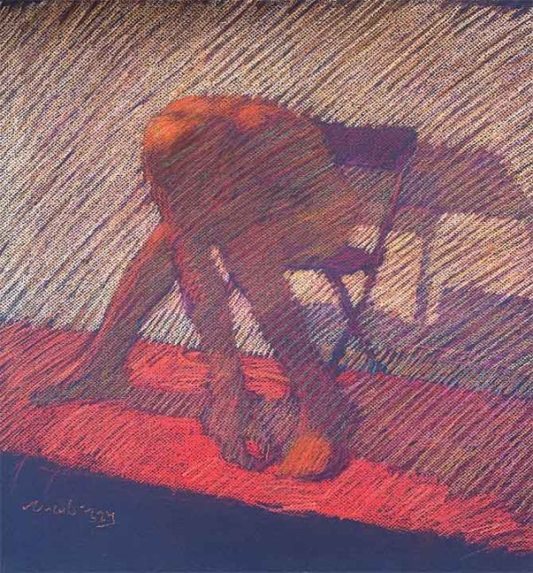 Newberry-Exhausted-2009-pastel-18x12_z7pd9k_18 by Michael Newberry