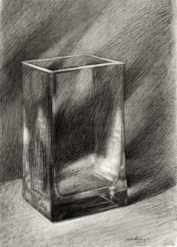 Newberry-Glass-Vase-2-2012-charcoal-18x12_mlvymf_28 by Michael Newberry