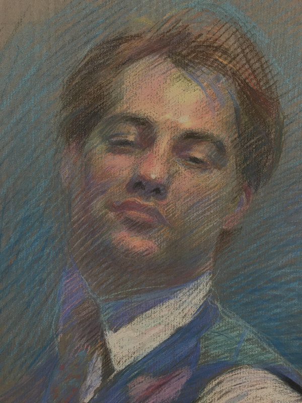 Self-Portrait Color Study for Pursuit by Michael Newberry