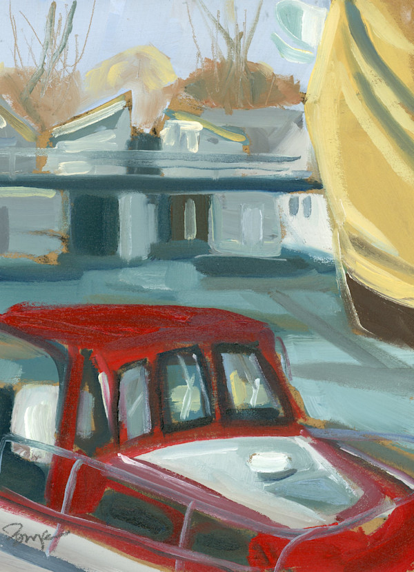 Committee Boat RYC by Phyllis Bryce Ely