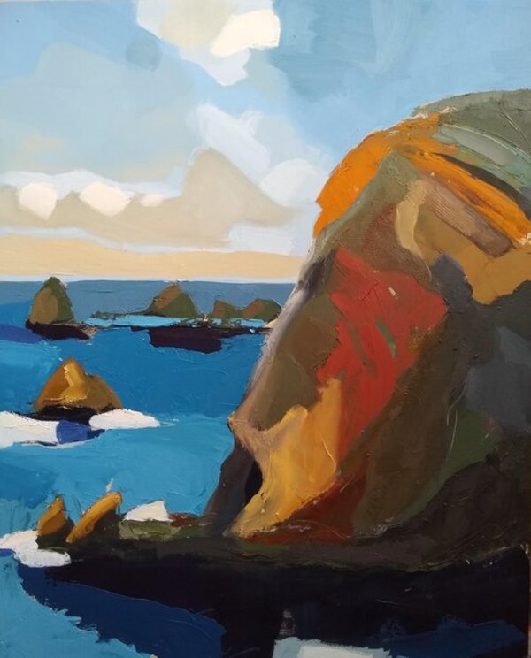 BENWEE HEAD WITH RED by Phyllis Bryce Ely