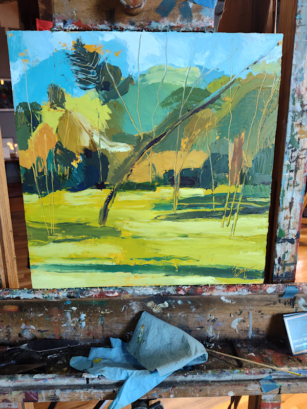 Basket Road Swamp with Gold by Phyllis Bryce Ely
