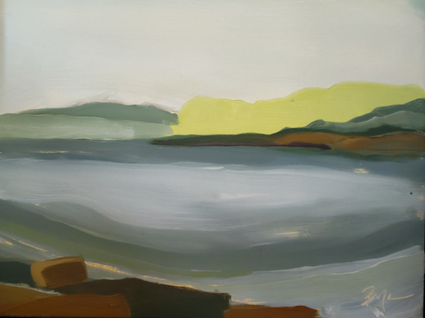 Seneca Spring Shoreline by Phyllis Bryce Ely