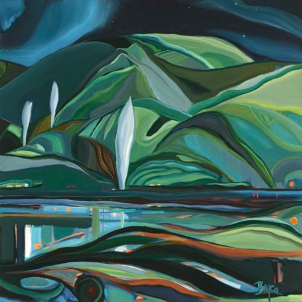 KEUKA NIGHT WITH PLUMES by Phyllis Bryce Ely