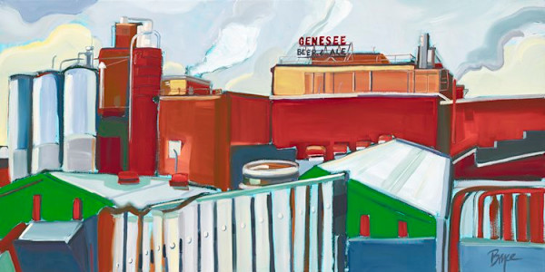 GENESEE BREWERY VIEW by Phyllis Bryce Ely