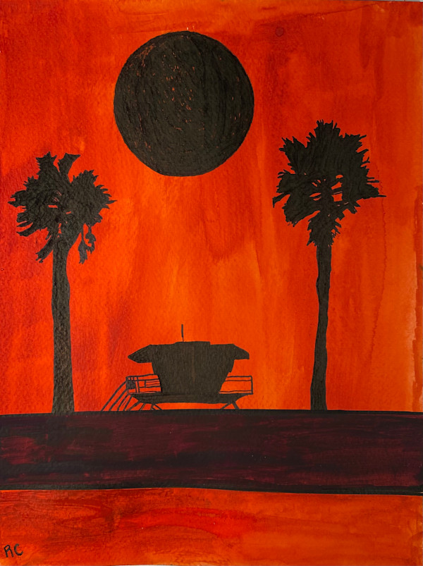 Mission Beach Eclipse by Ray Carpenter