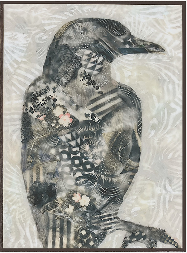 Crow 1_ArtBlock 6x8x1.5/8" by Carolyn Holman, Image 1.