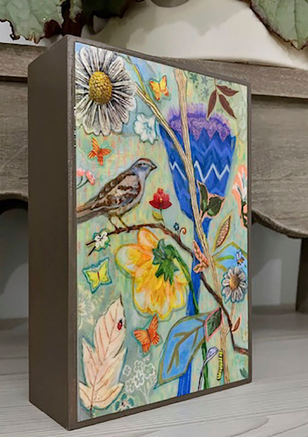 Menagerie _Art Block 4x6x1.5/8" by Carolyn Holman