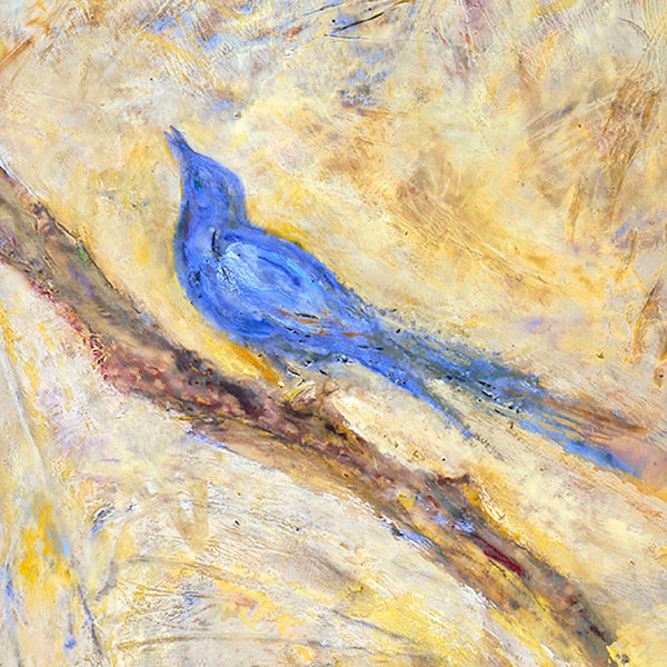 Song Bird Blue_Gicleé print 12x12" by Carolyn Holman, Image 1.