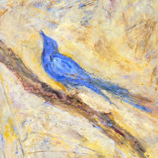 Song Bird Blue_Gicleé print 8x8" by Carolyn Holman, Image 1.