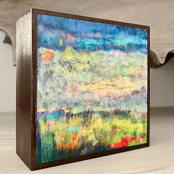 Twilight_Art Block 4x4x1.5/8" by Carolyn Holman, Image 1.