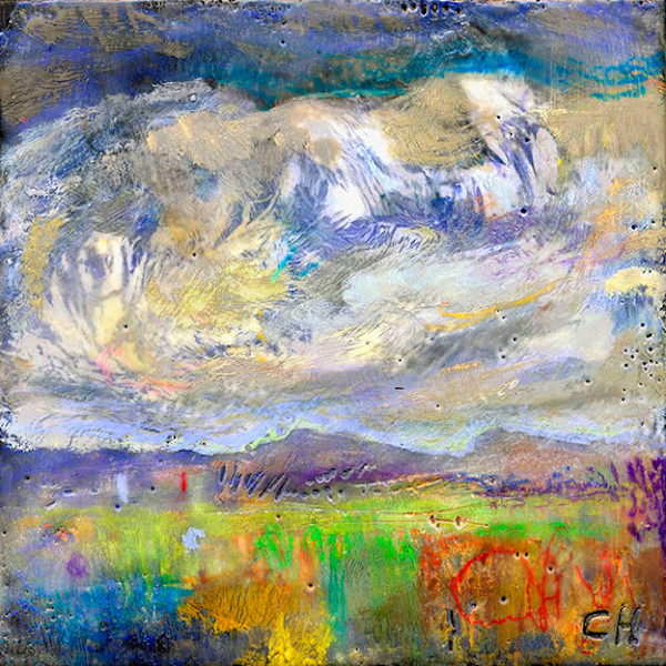 Blue Stormy Cloud_Gicleé Print 8x8" by Carolyn Holman, Image 2.