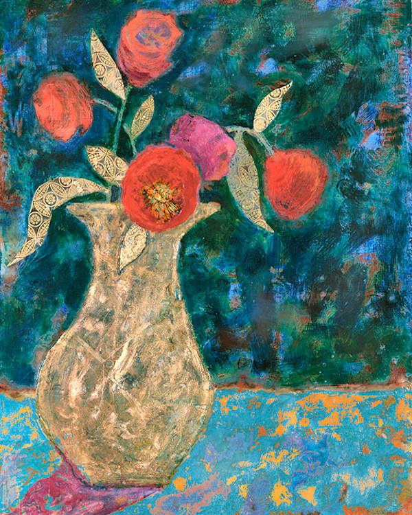 Patina Vase_Gicleé Print 12x15" by Carolyn Holman, Image 1.