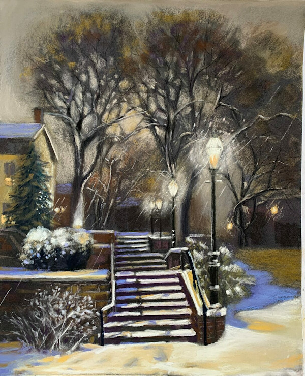 Snowy Evening in Bethlehem by Lorraine Ricciardi