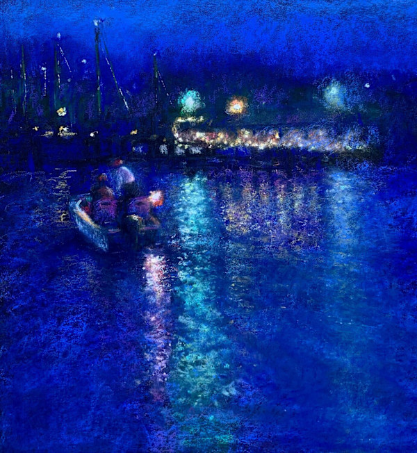 Harbour at Night by Denise Vitollo