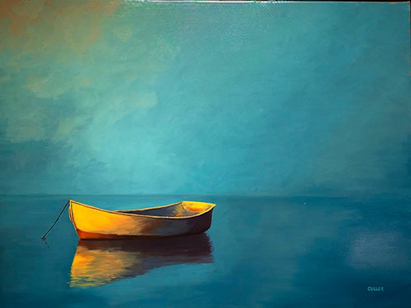 Boat on Blue by Krissy Culler, Image 1.