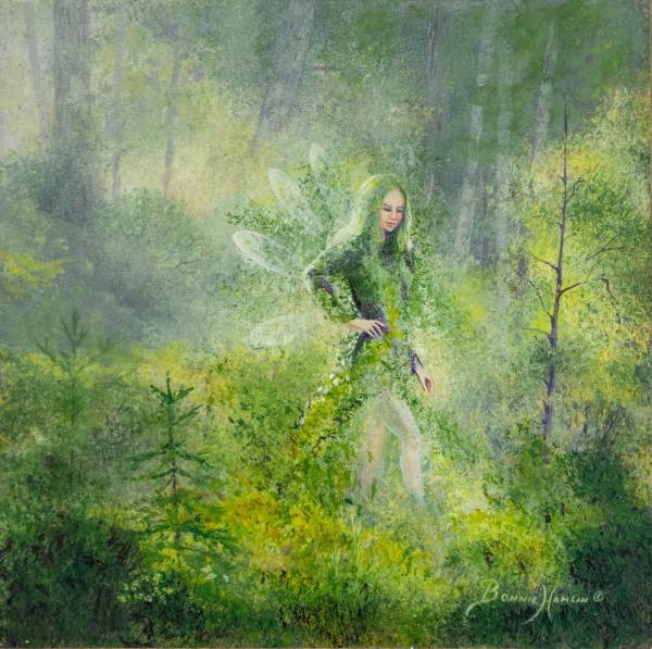 Forest Fairy Inner Peace by Bonnie Hamlin