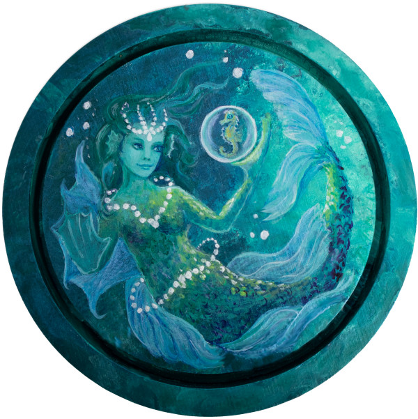 Mermaid and Little Friend by Bonnie Hamlin