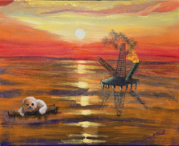 Drill Baby Spill with Baby Seal by Joan Affenit