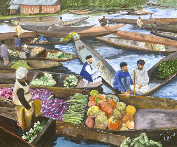 Kashmir Floating Market by Joan Affenit