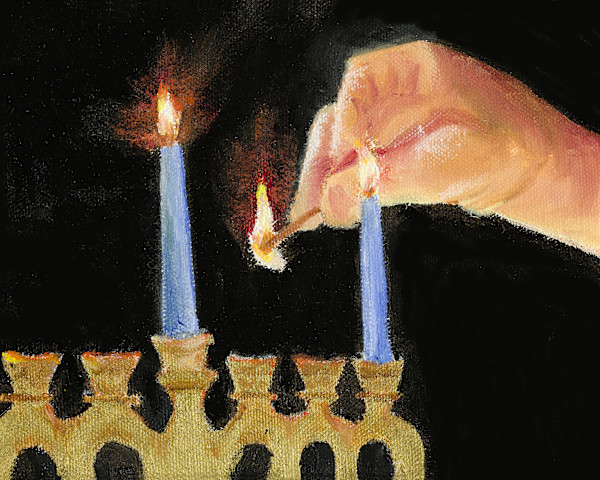 Lighting Candles by Joan Affenit
