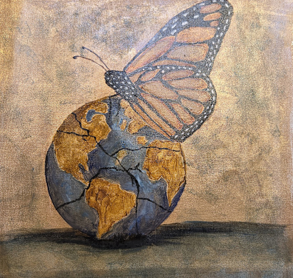 Monarch - Fragile Flight Fragile World by Joan Affenit