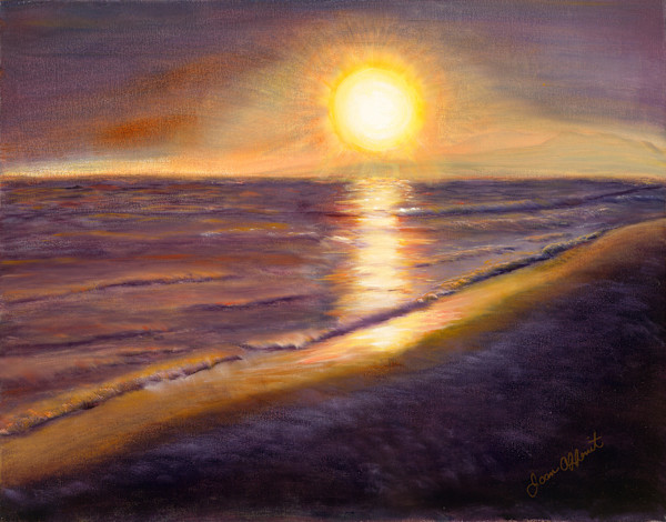 Santa Monica Sunset by Joan Affenit