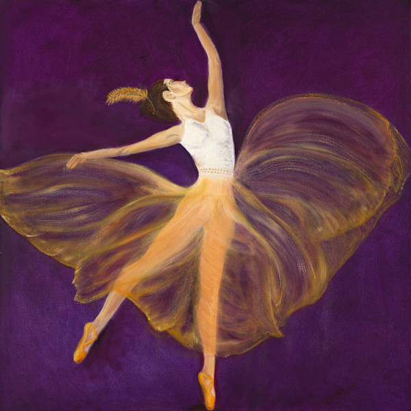 Tangerine  Ballerina by Joan Affenit