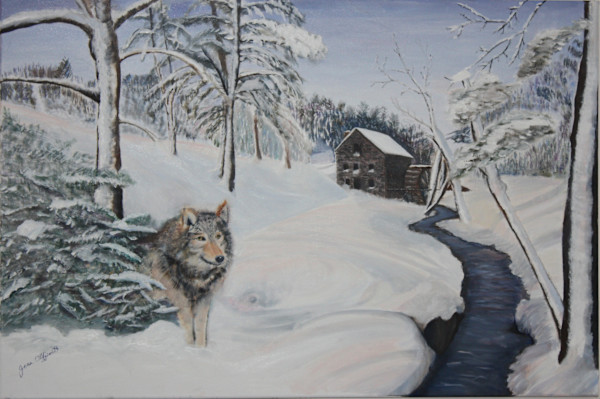 Winter Wolf by Joan Affenit