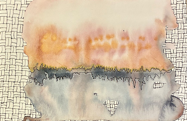 Basket Weave and Pondscape by Jenny Mahan