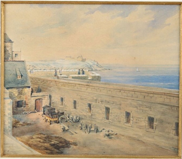 Vue des remparts de Saint-Malo by H. Malibran