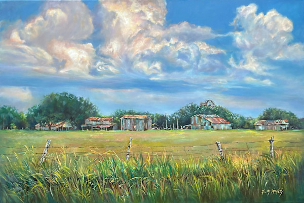 Old Farm on Old Fredericksburg Road by Kristy McNelly, Image 1.