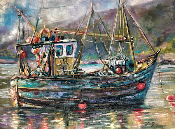 Fishing Boat at Ullapool by Kristy McNelly, Image 1.