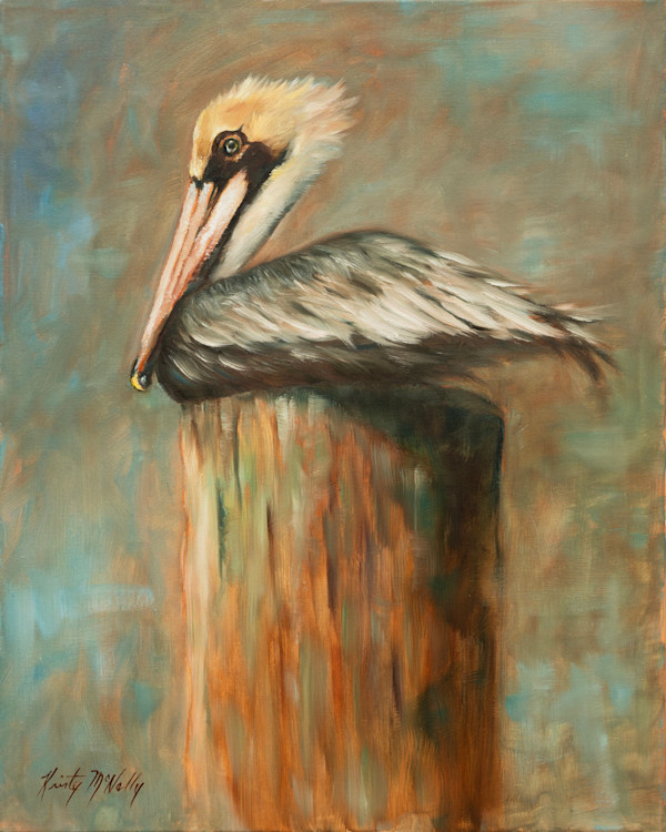 Perched Pelican by Kristy McNelly, Image 1.