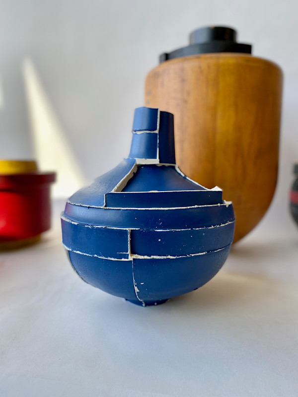 "Reconstructed Pattern in Cobalt" by AJ Collins by Patterns of Meaning