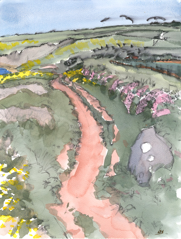 Llanunwas Coastal Path by RAG Davies