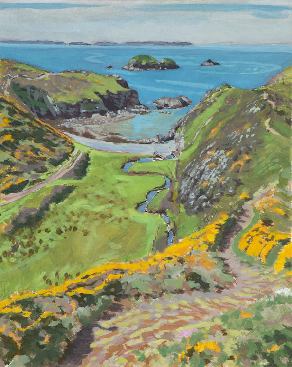 Green scar from the Gribbin by RAG Davies