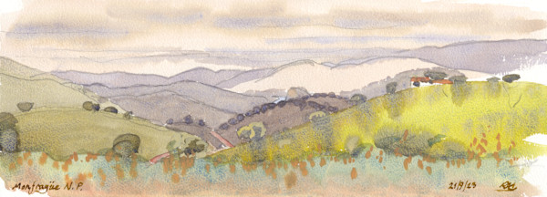 Monfrague National Park, Villarreal de San Carlos, looking East by RAG Davies