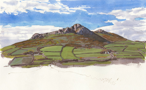 Carn Llidi evening light by RAG Davies