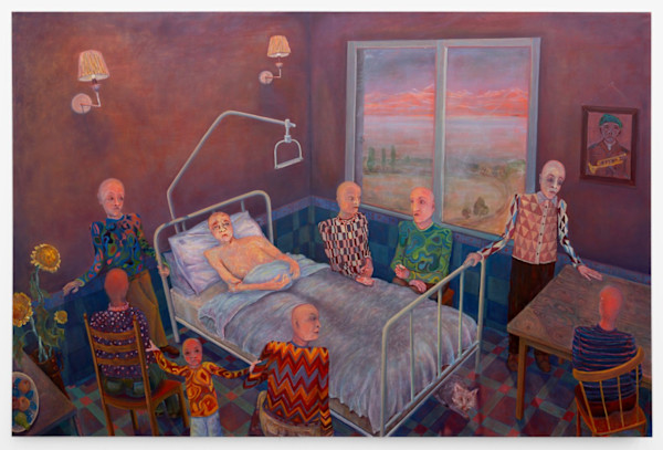 Family around body by Andriu Deplazes