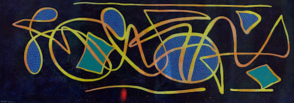 Mit sieben Fuellflaechen (With seven fill areas) by Otto Nebel