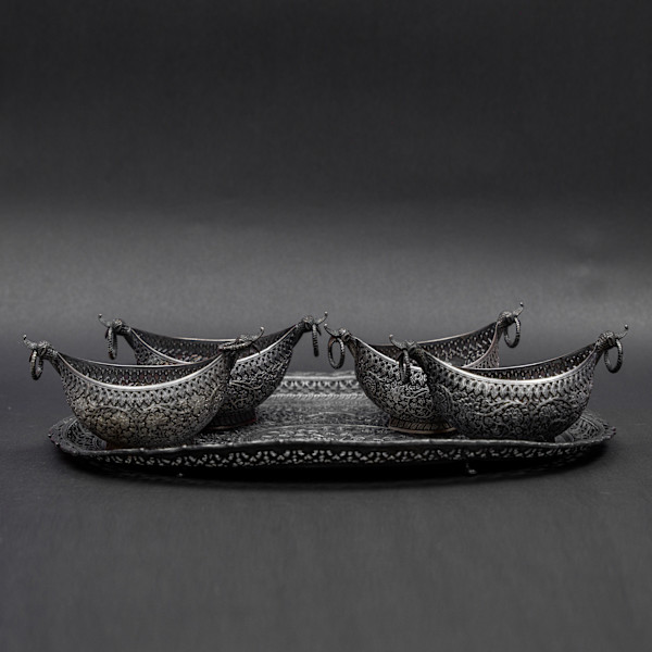 Miniature Kashkul Set with Tray