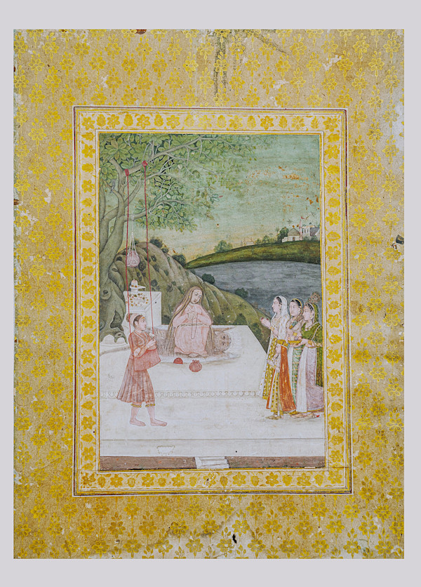 A Female Ascetic with Noble Women, Image 4.