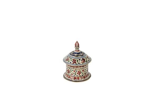 Gem-set Enamelled Gold Box