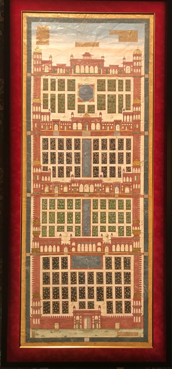 Map of Mughal Garden